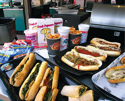 baseball food park game citizens bank goes green fmlink menu ballparks locally offering several