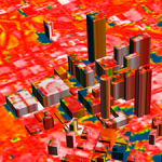 Image of Atlanta, GA, showing temperature distribution