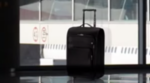 Video fram of baggage in airport