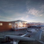 SLC airport exterior - HOK design