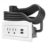 white power center with black cord