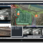 Screenshot of outdoor security video analytics