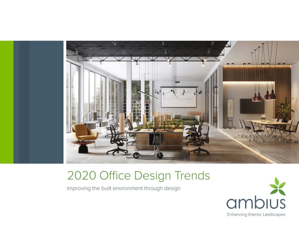 Ambius office design report, with interior landscaping trends