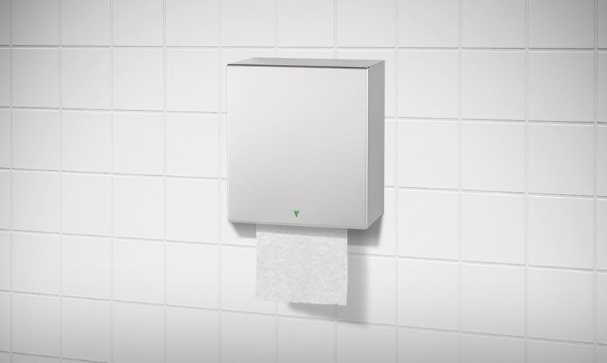 Bobrick B-29744 Semi-Recessed Automatic Roll Paper Towel Dispenser