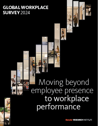 Gensler workplace experience report cover: black with white lettering