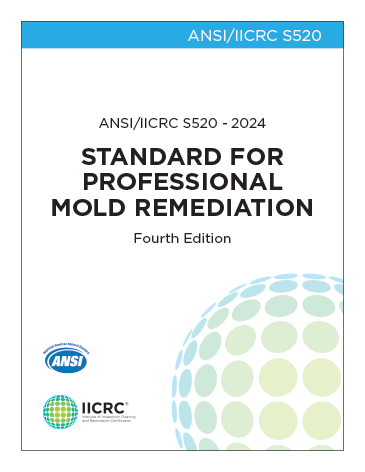 Book cover for IICRC professional mold remediation standard