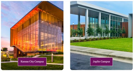 KCU's Kansas City Campus and Joplin Campus