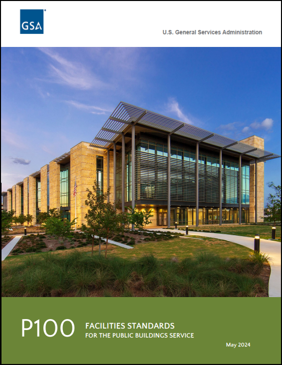 Cover of GSA's P100 Facilities Standards for the Public Buildings Service