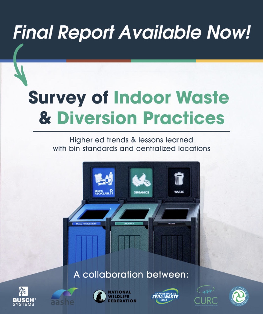 Report: Survey of Indoor Waste and Diversion Practices, with 3 containers