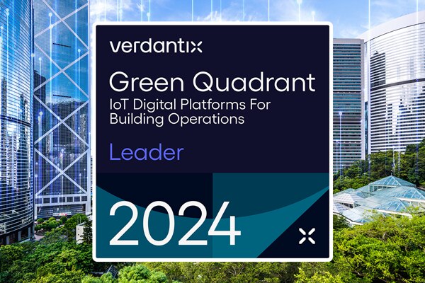 Square with Verdantix IoT Digital Platforms for Building Operations Leader 2024 