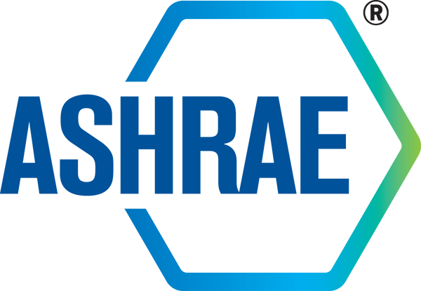 ASHRAE logo, blue and green